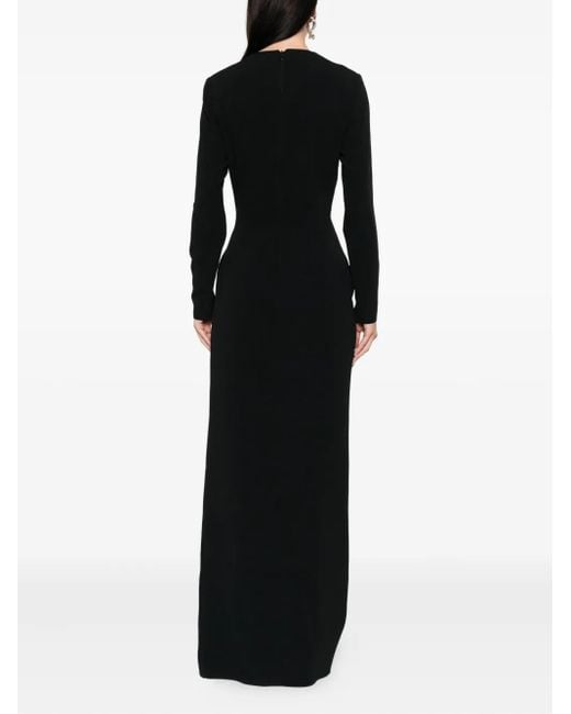 Elie Saab ビジュートリム マキシドレス Black