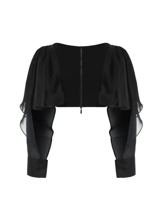 Maticevski Black Ruffled Top