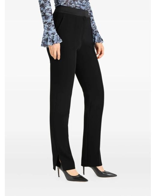 Cinq À Sept Black Split-Hem Trousers