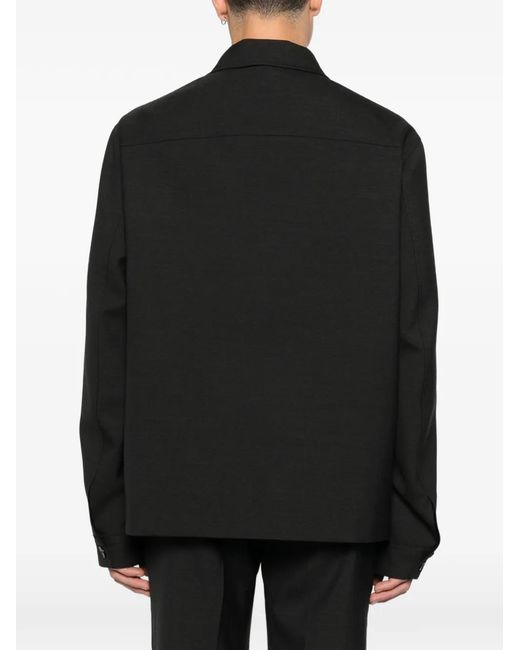 Gucci Black Wool Shirt Jacket for men