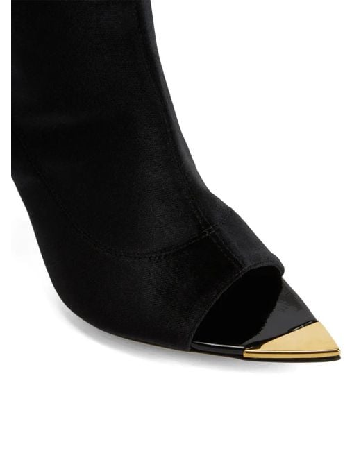 Giuseppe Zanotti Black 90Mm Intriigo Bootie Boots