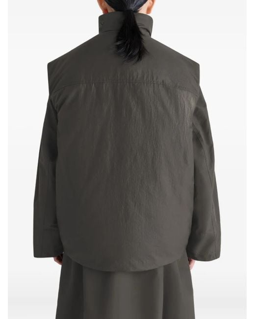 Lemaire Black Wadded Pocket-Detail Gilet