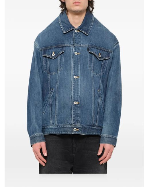 Doublet Blue Head Drop Denim Jacket for men