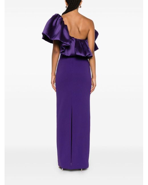 Solace London Purple Cassia Maxi Dress