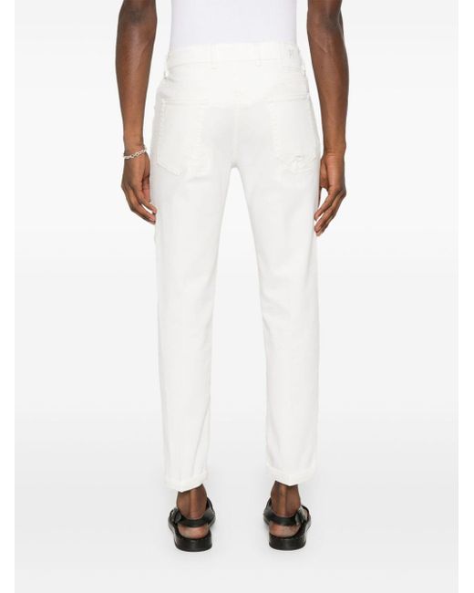PT Torino White Reggae Slim-fit Jeans for men