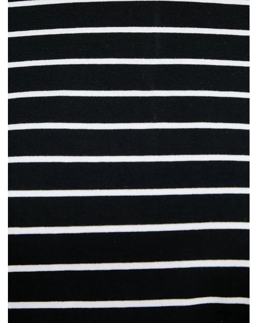 Top A Righe A Maniche Lunghe di Gestuz in Black