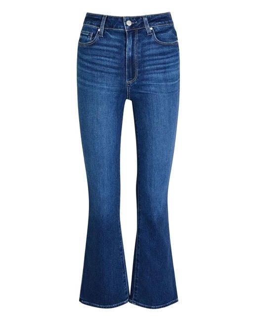 PAIGE Blue Claudine Flared-Leg Jeans