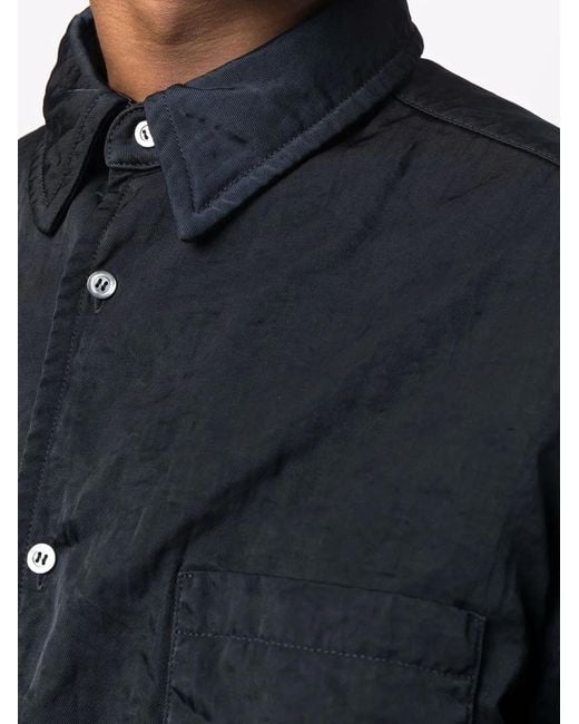 Maison Margiela Blue Oversized Shirt Jacket for men
