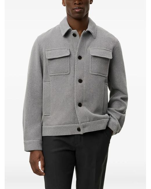 Les Deux Gray Nash Twill Wool Jacket for men