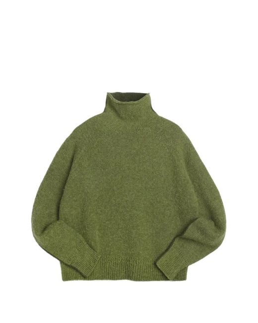Pull Beat À Col Roulé YMC en coloris Green