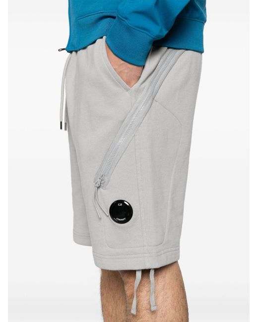 Pantalones cortos de chándal con detalle Lens C P Company de hombre de color Gray