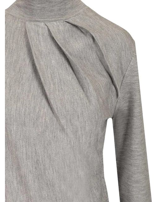 Pull À Design Drapé Givenchy en coloris Gray