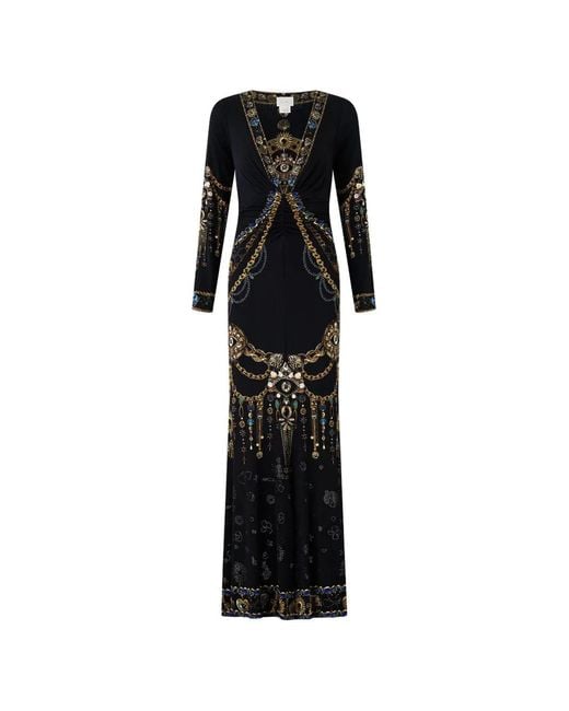 Camilla Black Amulets And Alchemy Gathered Maxi Dress