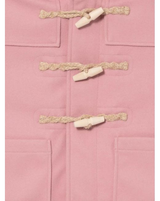 Chocoolate Pink Logo-Patch Cropped Jacket
