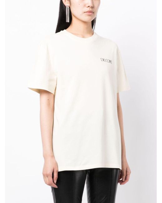 Del Core White Graphic-print Cotton T-shirt