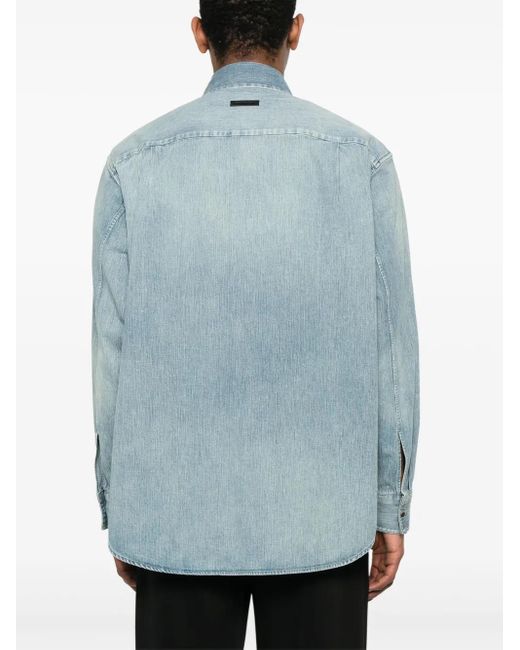 メンズ Fear Of God デニムシャツ Blue