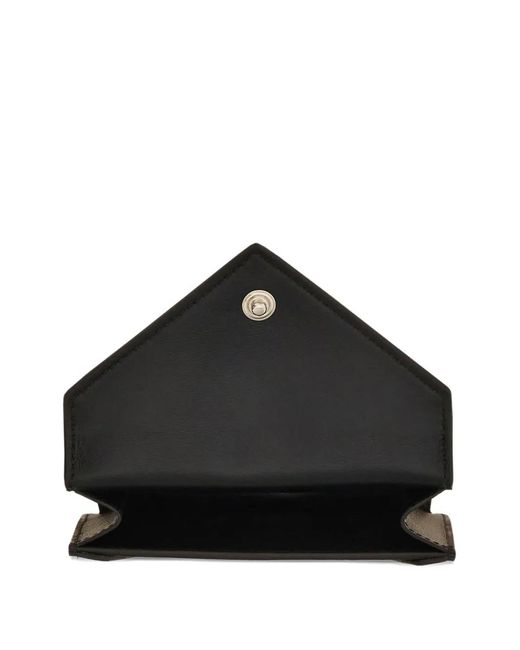 Ferragamo Black Envelope-Style Card Holder for men