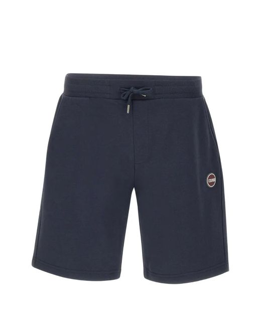 Short Plush À Patch Logo Colmar pour homme en coloris Blue
