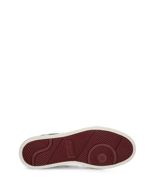 Gant Black Mc Julien Suede Logo-Print Sneakers for men