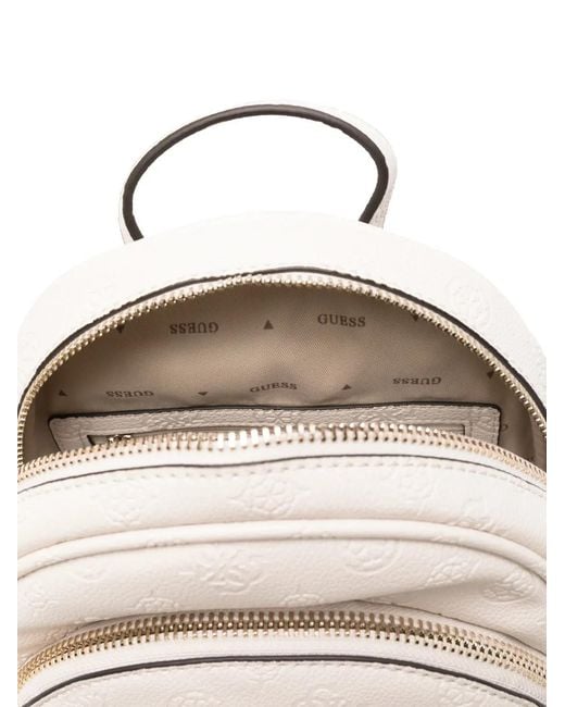 Guess White Manhattan Rucksack