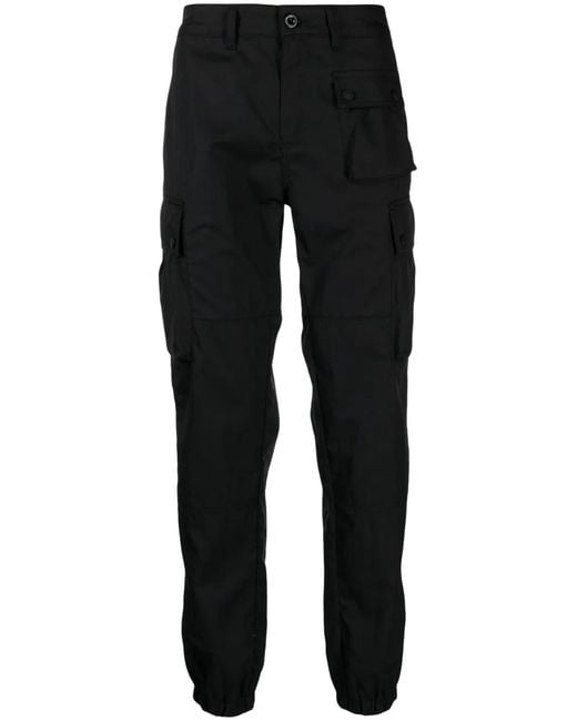 Belstaff Black Straight-Leg Cargo Trousers for men