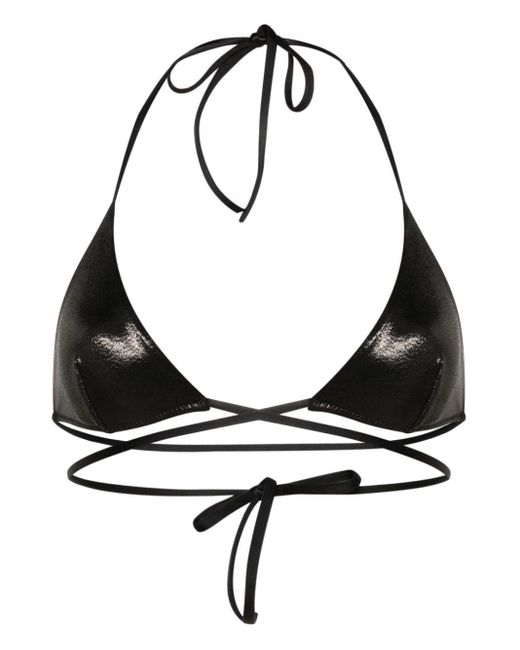 DSquared² Metallic Bikini Met Halternek in het Black