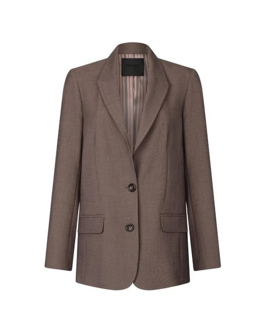 Liu Jo Brown Oversized Blazer