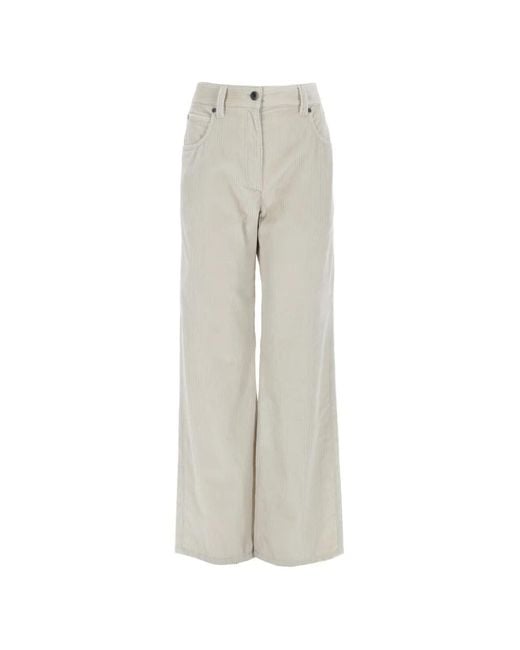 BRUNELLO CUCNELLI コーデュロイパンツ 44 ホワイト 美品 白 Brunello Cucinelli コーデュロイ パンツ ホワイト | Lyst