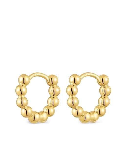 Tous Metallic Creolen Mit Perlen