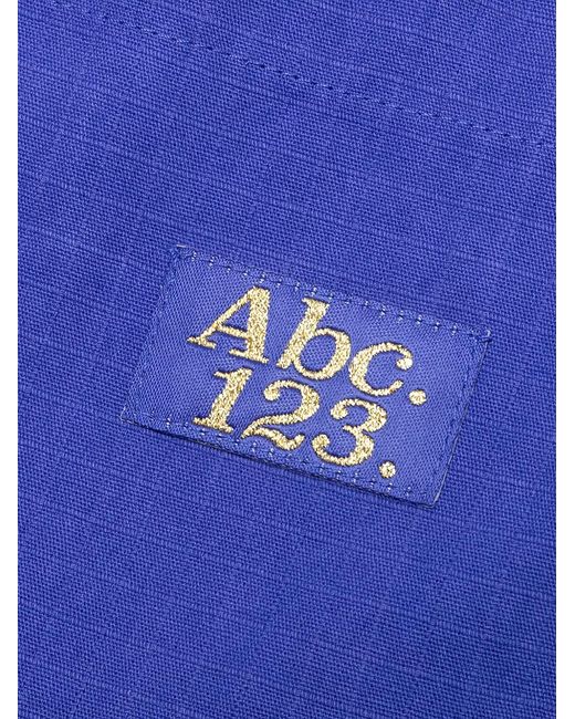 Advisory Board Crystals Blue Logo-Patch Trousers for men