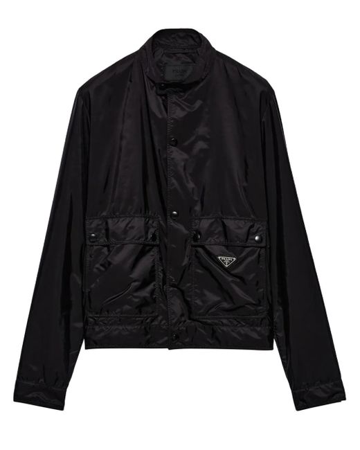 Prada Black Re-Nylon Triangle Jacket for men