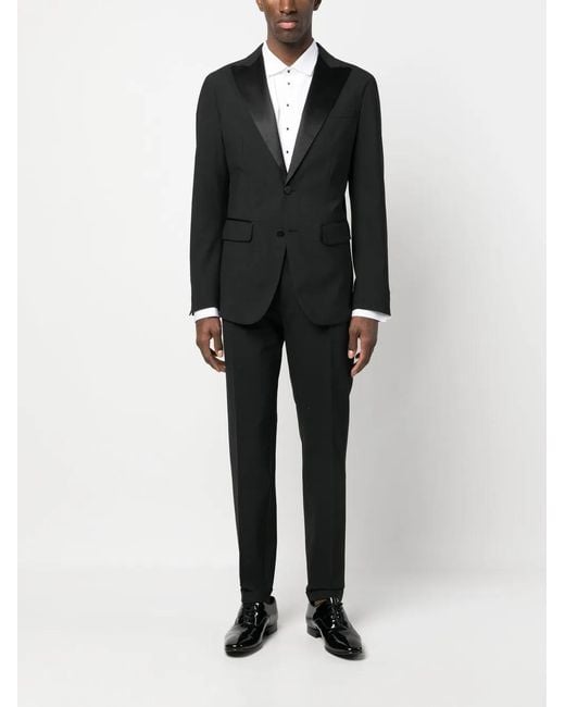 DSquared² Black Tailored Single-Breasted Suit for men