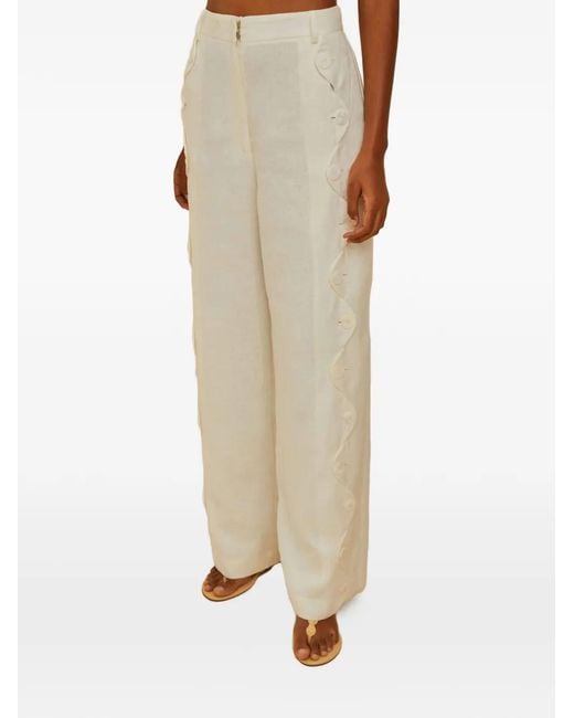 Farm Rio Natural Linen Trousers