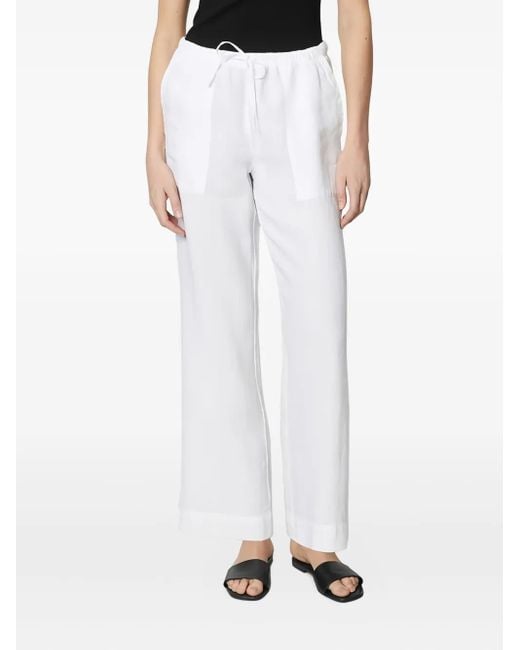 Marc O' Polo White Drawstring Trousers