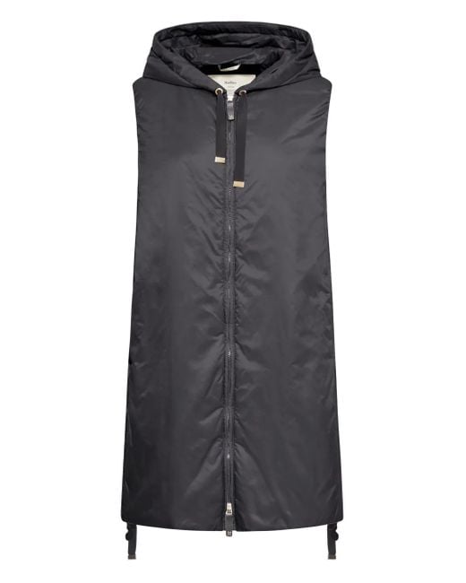 Max Mara フーデッド ベスト Black