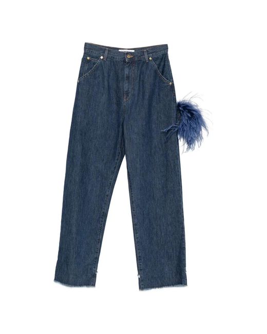 DARKPARK Blue Raw-Cut Jeans
