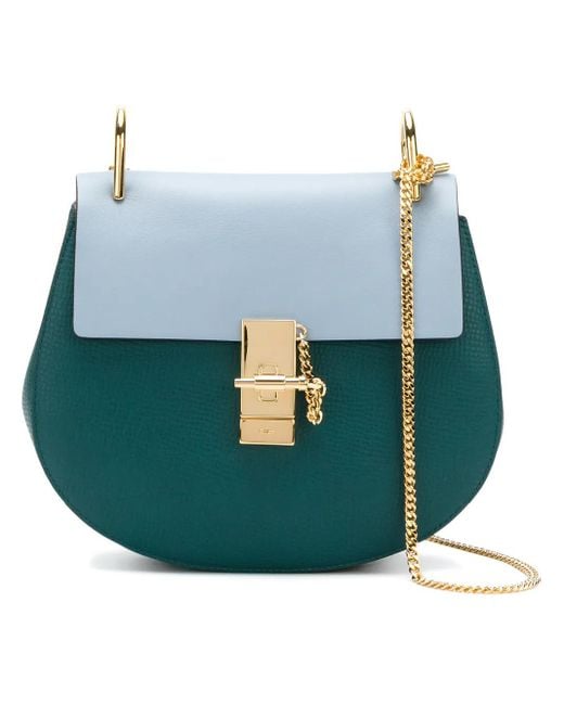 Chloé Blue Faye Contrast Satchel