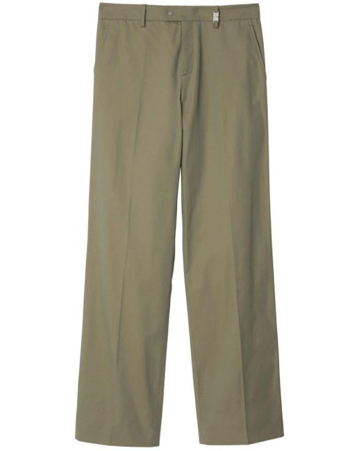 Burberry Green Chino Trousers for men