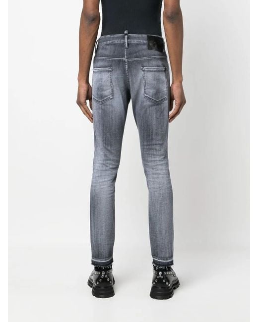 DSquared² Blue Faded Skinny Jeans for men
