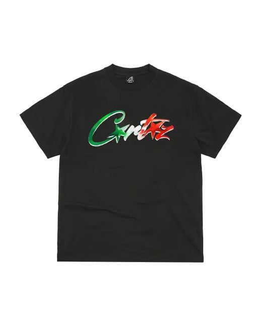 corteiz Logo-Print T-Shirt in Black | Lyst