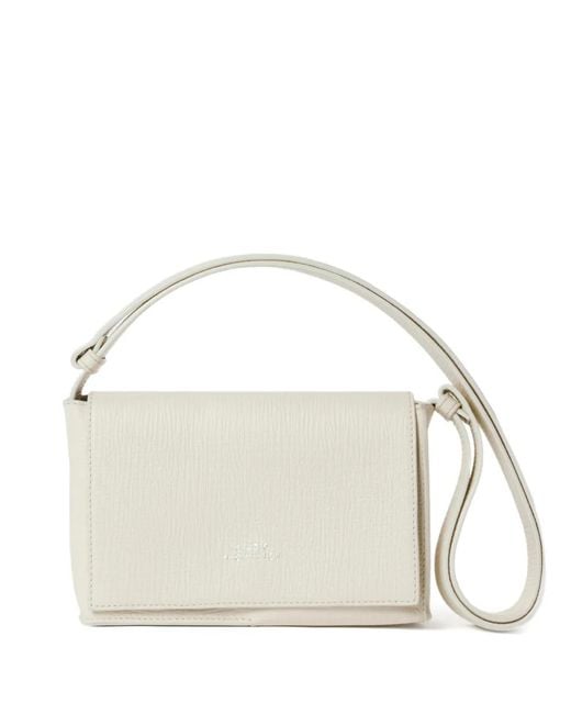 Studio Nicholson White Sac Porté Épaule À Fini Grainé Meshi