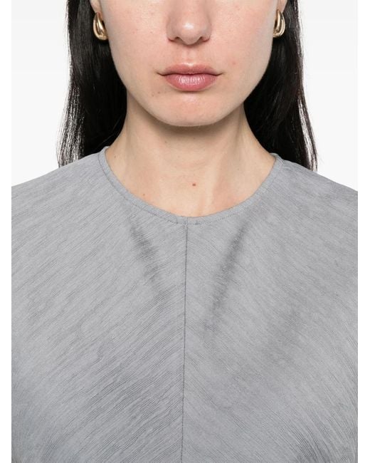 Totême  Gray Mistral Slouch-Waist Top