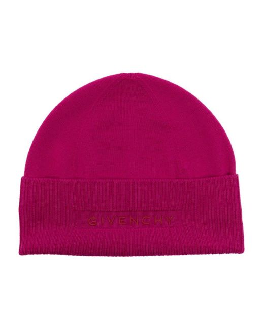 Givenchy Red 4g Wool Beanie