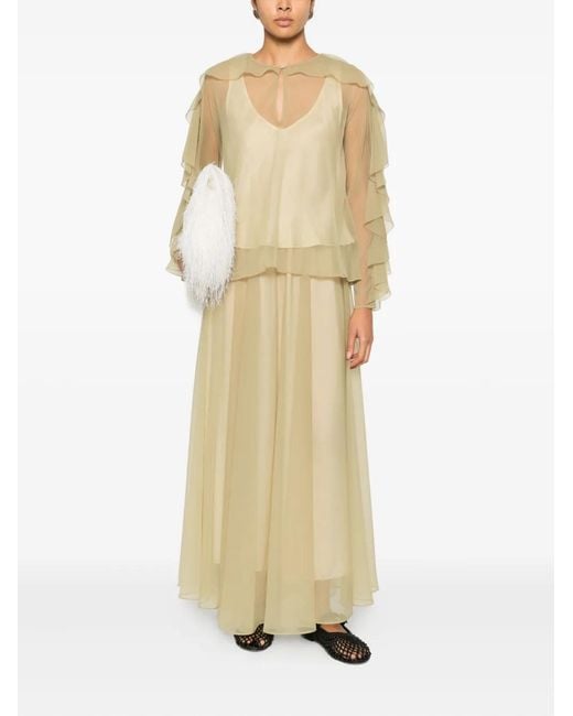 Forte_forte Natural Ruffled Blouse