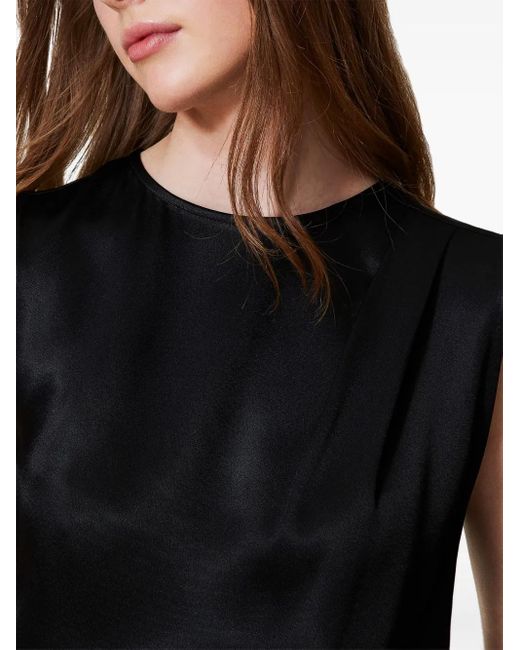 Twinset Black Satin Blouse