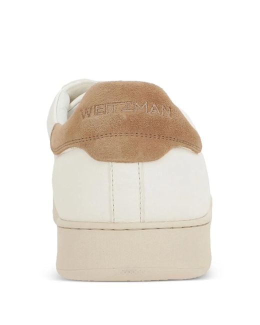 Stuart Weitzman White Banner Sneakers for men