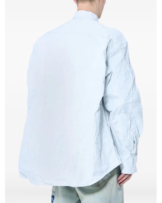 メンズ Vetements コットン シャツ Blue