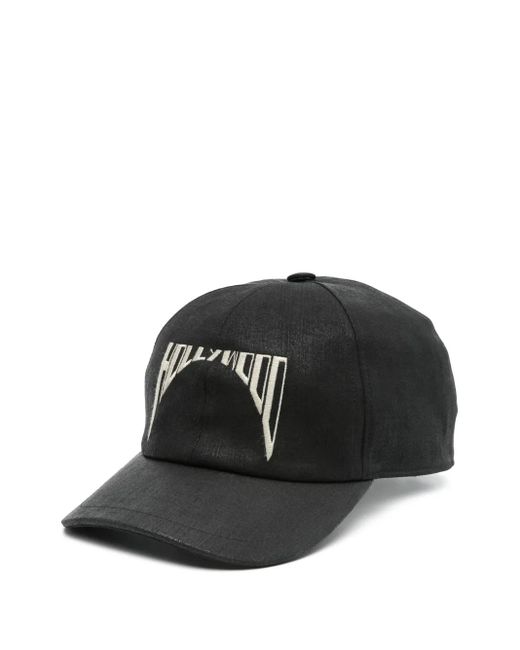 Rick Owens Black Hollywood Baseball Cap