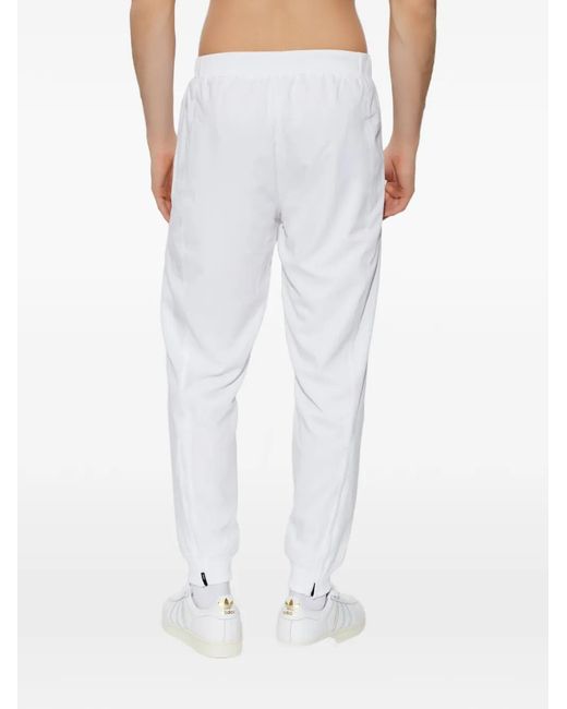 Adidas White Logo Track Pants for men