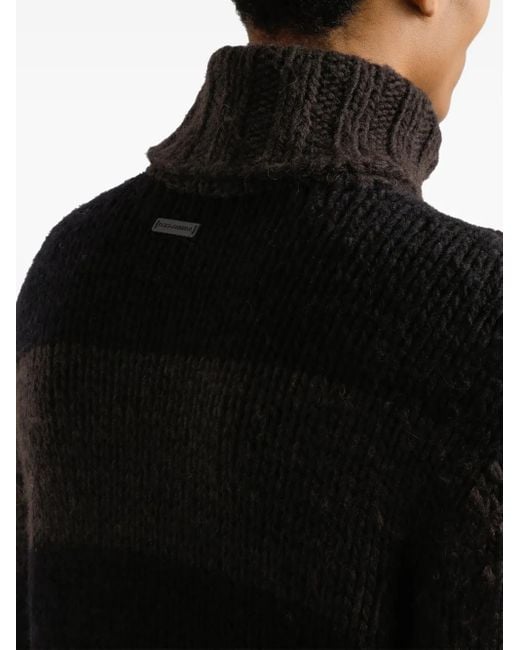 Pull Rayé À Col Roulé Dolce & Gabbana pour homme en coloris Black